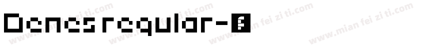 Denes regular字体转换